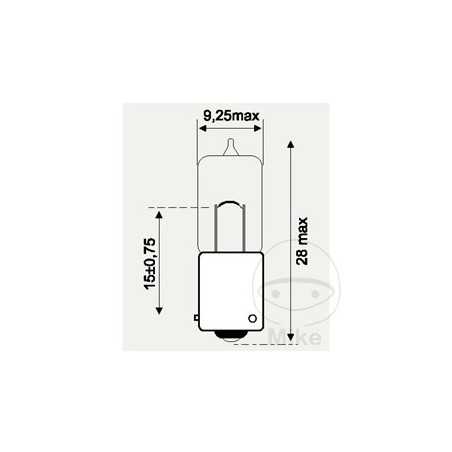 JMP halogen bulb 12V 6W BAX9S 705.08.53