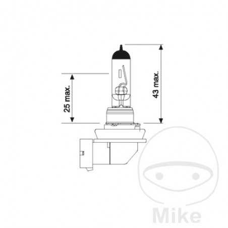 JMP halogen bulb H11 12V 55W 
PGJ 19-2 705.04.67