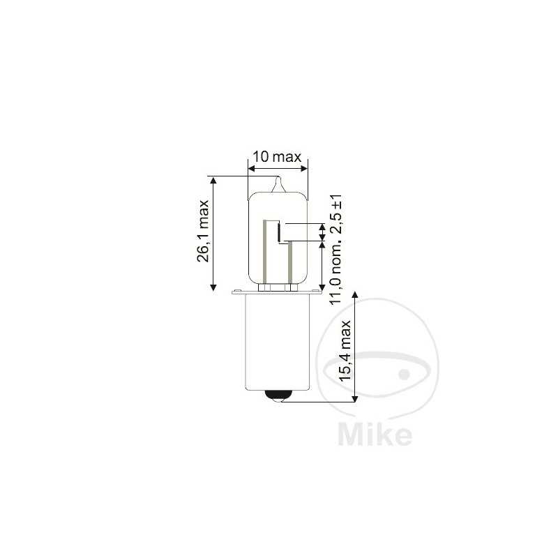 JMP halogen bulb HS2 6V 15W 
PX13.5S 705.04.73