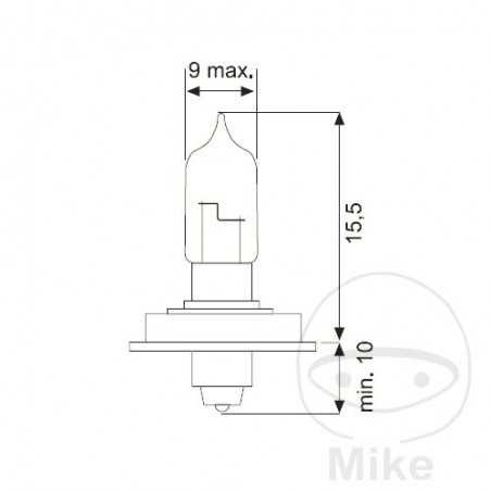 JMP halogen bulb 12V 15W 
P26S 705.04.82