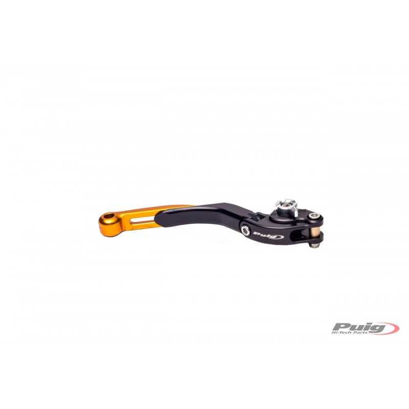 Right handle for brake, black body extendible golden