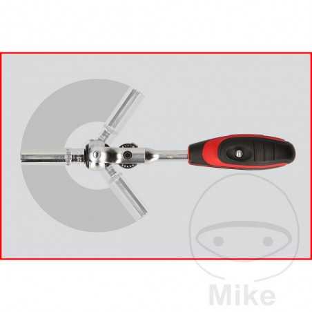 T-Handle Swivel Head Ratchet 1/4 605.06.34