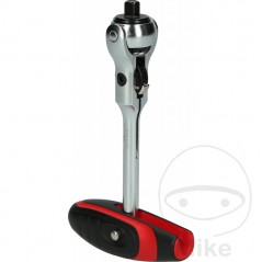 T-Handle Swivel Head Ratchet 1/4 605.06.34