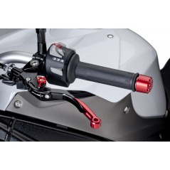 Clutch handle, black body extendible red