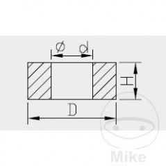 KAYABA bushing for piston rod
Shock absorber INOX 18 MM 773.12.02