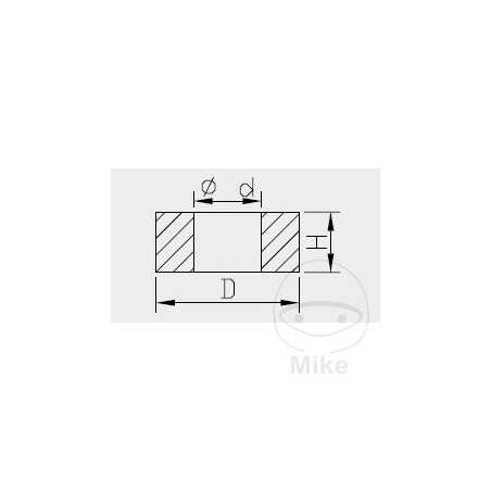 KAYABA Casquillo para vástago de pistón de
Amortiguador INOX 18 MM 773.12.02