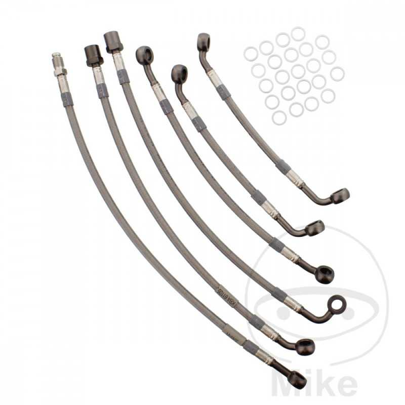 Kit 6 metal rear brake lines 757.01.03