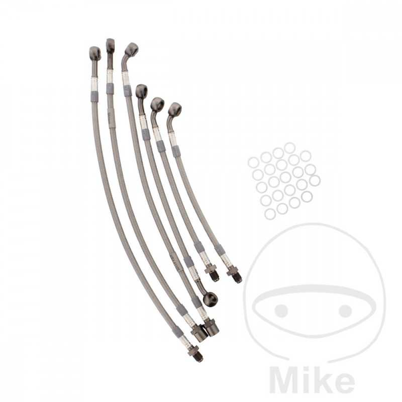 Kit 6 metal rear brake lines 757.01.05