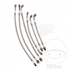 Kit 6 metal rear brake lines 757.01.06