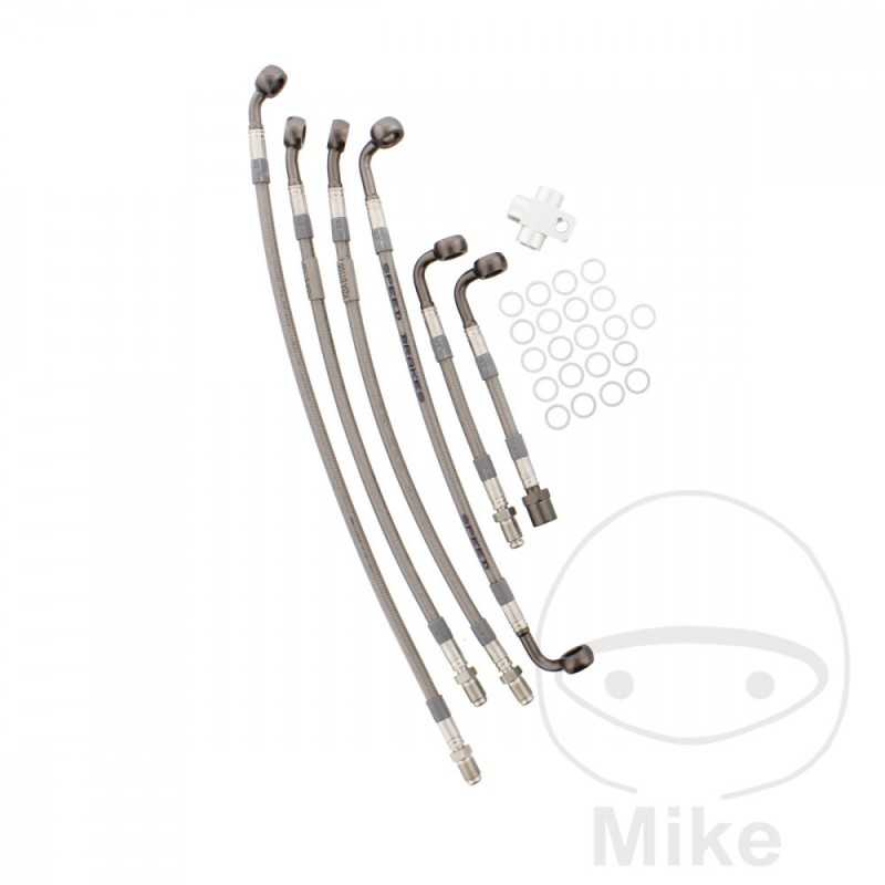 Kit 6 metal rear brake lines 757.01.07