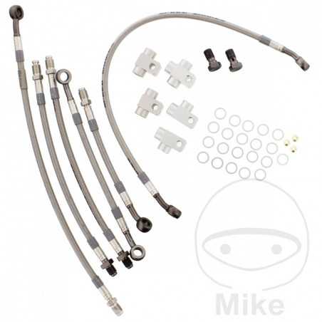 Kit 6 metal front brake lines 757.01.09