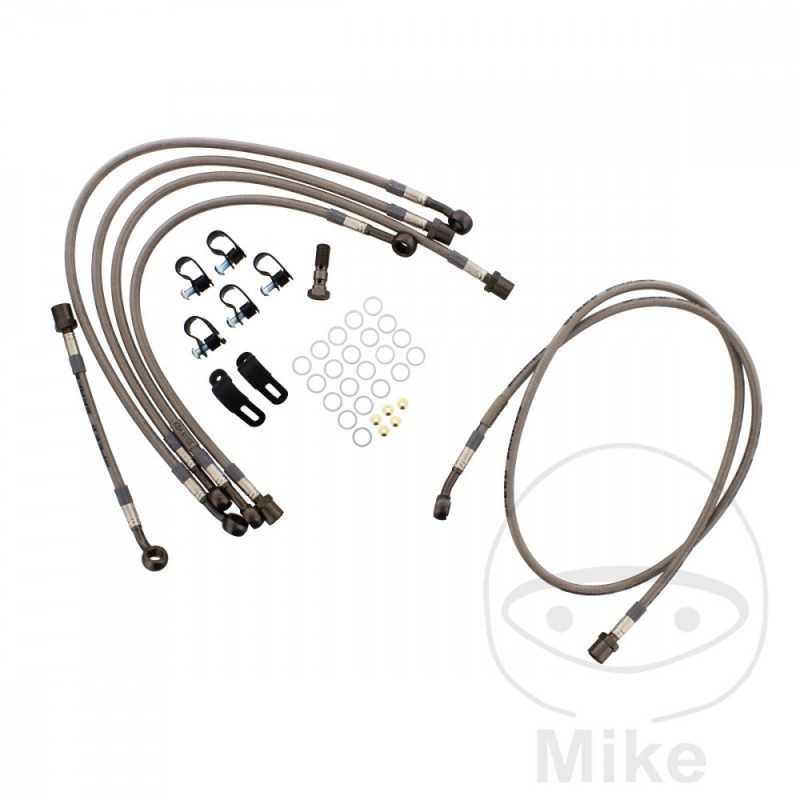 Kit 6 metal rear brake lines 757.01.11