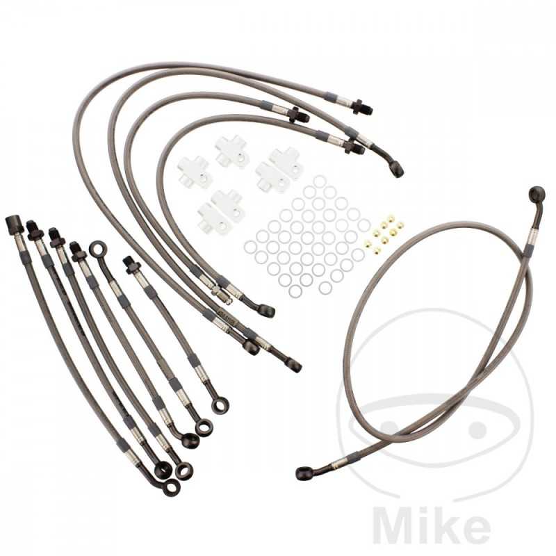 Kit 11 metal rear brake lines 757.01.14