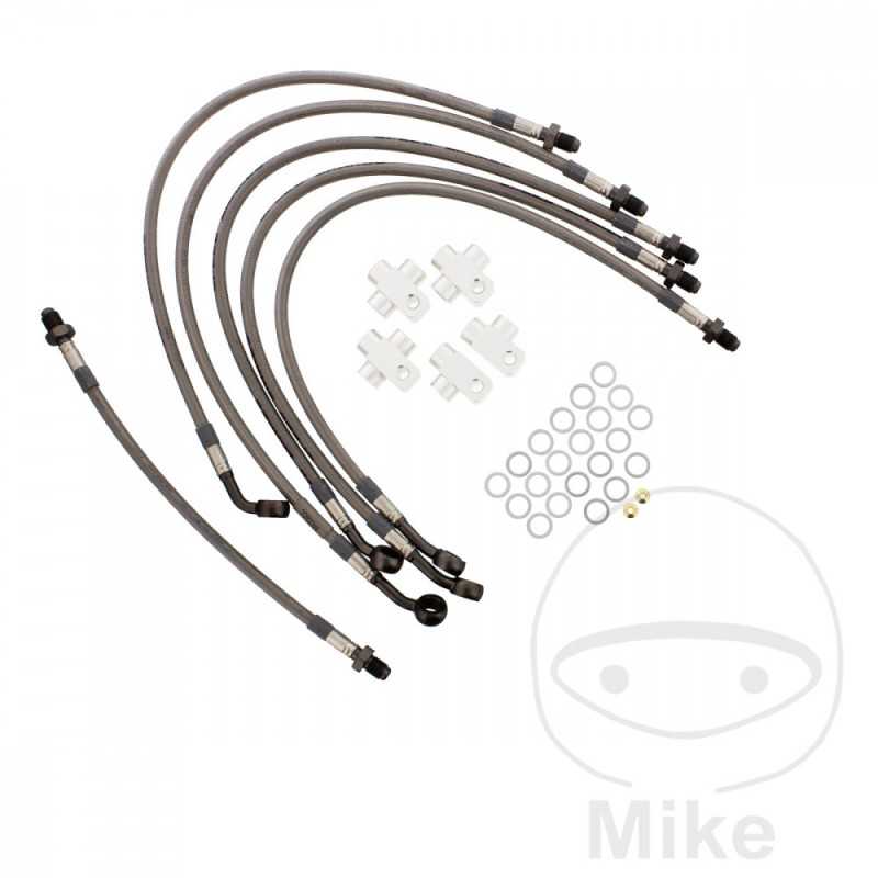 Kit 6 metal front brake lines 757.01.16