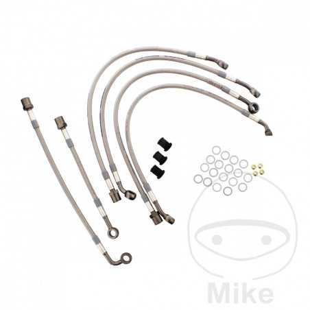 Kit 6 latiguillos de freno delantero metálicos 757.01.19