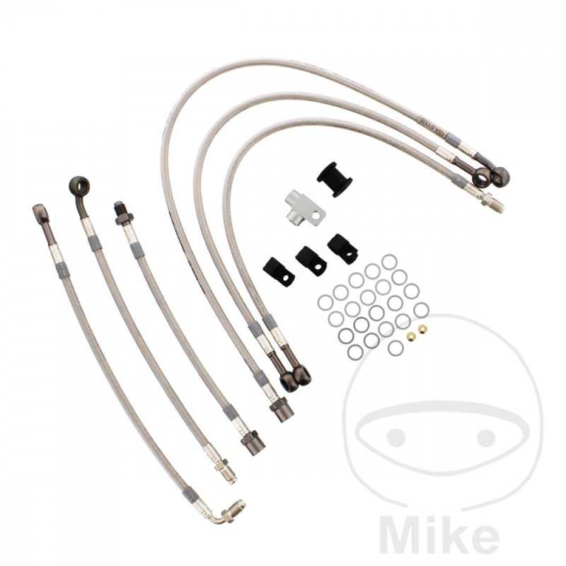 Kit 6 latiguillos de freno delantero metálicos 757.01.23