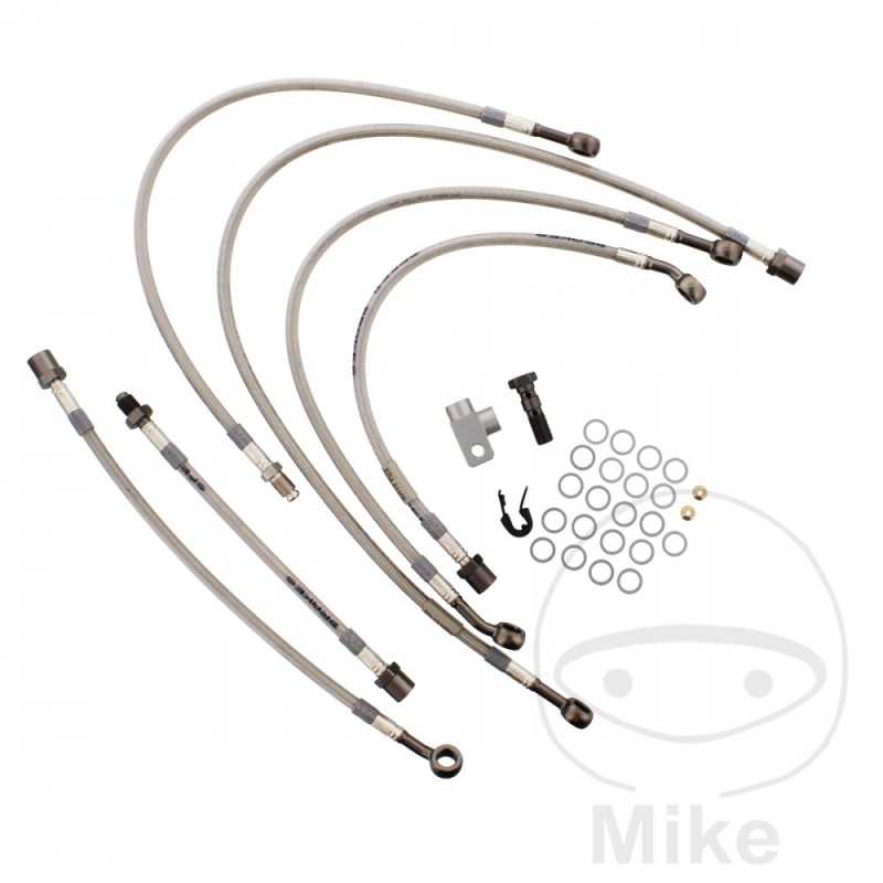Kit 6 metal front brake lines 757.01.25
