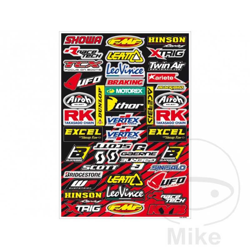 BLACKBIRD RACING Kit pegatinas adhesivos logos SPONSOR 711.10.53