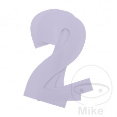 BLACKBIRD RACING Pack 3 pegatinas número 2 para moto 13X7 CM 711.24.43