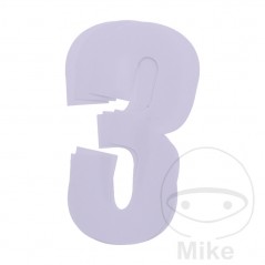 BLACKBIRD RACING Pack 3 stickers number for motorcycle 13X7 CM 711.24.45