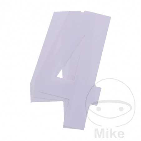 BLACKBIRD RACING 3 pack stickers number 4 for motorcycle 13X7 CM 711.24.46