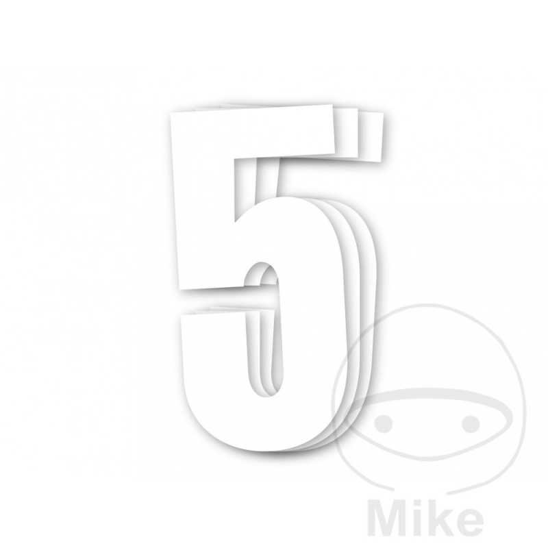 BLACKBIRD RACING 3 pack stickers number 5 for motorcycle 13X7 CM 711.24.47