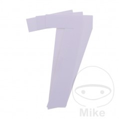 BLACKBIRD RACING Pack 3 pegatinas número 7 para moto 13X7 CM 711.24.49