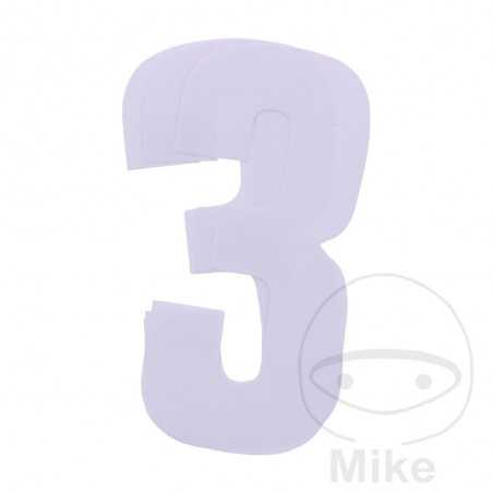 BLACKBIRD RACING Pack 3 stickers number for motorcycle 16X7.5 CM 711.24.55