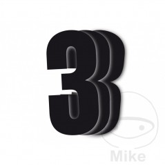 BLACKBIRD RACING Pack 3 stickers number for motorcycle 13X7 CM 711.24.66