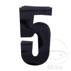 BLACKBIRD RACING Pack 3 pegatinas número 5 para moto 13X7 CM 711.24.68