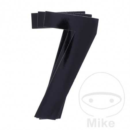 BLACKBIRD RACING Pack 3 pegatinas número 7 para moto 13X7 CM 711.24.71
