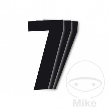 BLACKBIRD RACING 3 pack stickers number 7 for motorcycle 13X7 CM 711.24.71