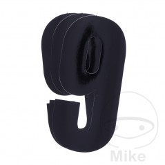 BLACKBIRD RACING Pack 3 pegatinas número 9 para moto 13X7 CM 711.24.73