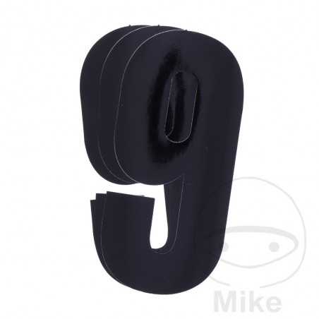 BLACKBIRD RACING 3 pack stickers number 9 for motorcycle 13X7 CM 711.24.73