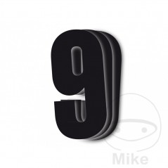 BLACKBIRD RACING 3 pack stickers number 9 for motorcycle 13X7 CM 711.24.73
