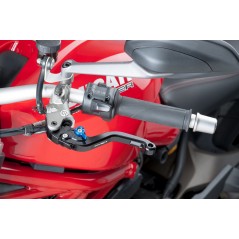 Short clutch handle, black body