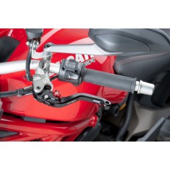 Short clutch handle, black body
