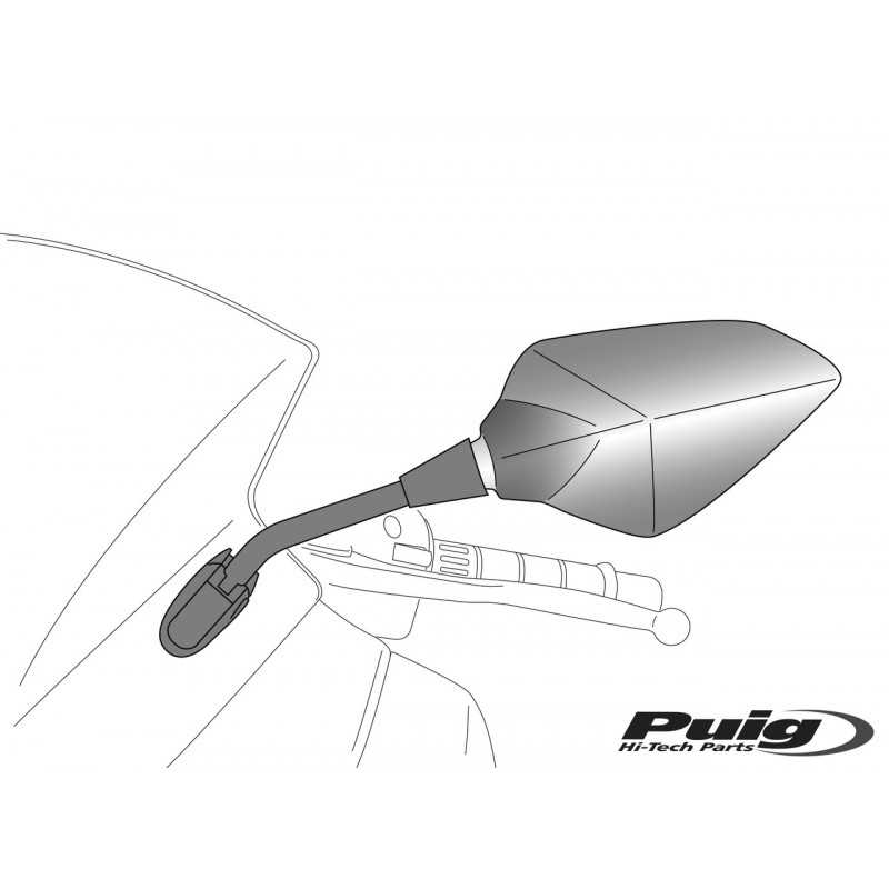 PUIG Espejo retrovisor derecho RS1 homologado - Marca 7344