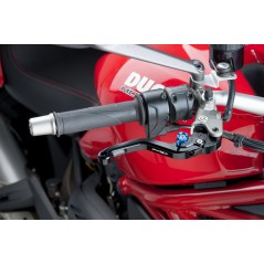 Short right handle for brake, black body