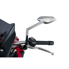 Left rearview mirror hi-tech 2 machined aluminum cnc