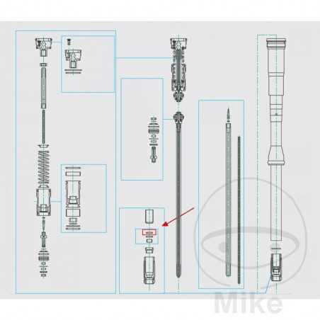 KAYABA rear shock absorber gasket 16X28X5 MM 773.05.88