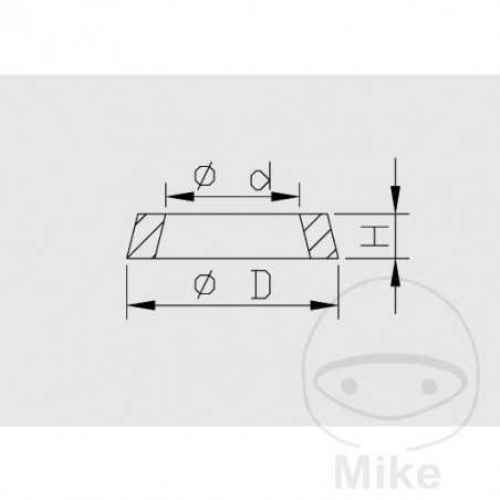 KAYABA Fork retainer 10X14X2.5 773.06.50