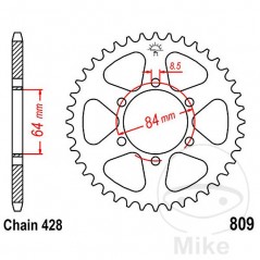 JT SPROCKETS Corona plato transmisión 53T P-428 Ø064 MM Ø084 727.47.07