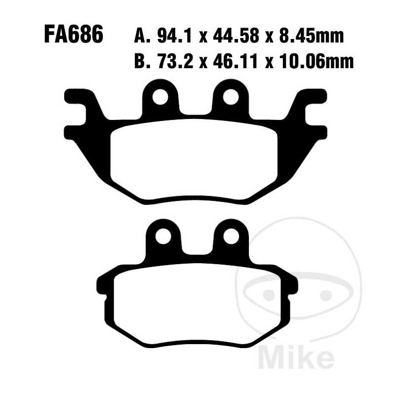 EBC Pastillas de freno sinterizadas para moto R 732.01.06