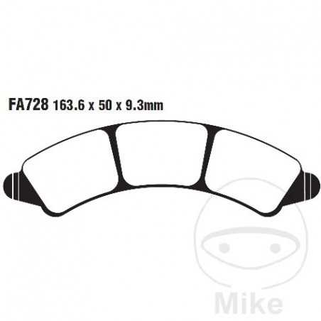 EBC Sintered motorcycle brake pads R 732.01.35