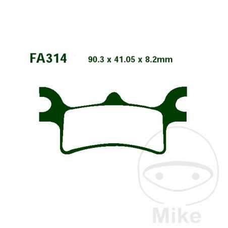 EBC Sintered motorcycle brake pads R 732.56.57