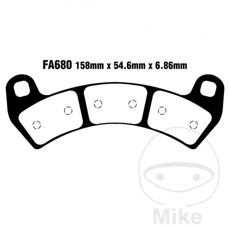 EBC Sintered motorcycle brake pads R 737.01.93