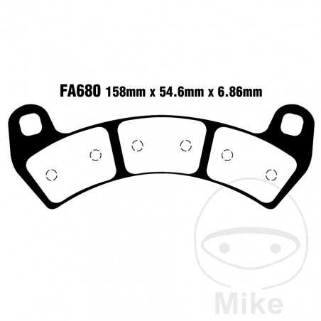 EBC Pastillas de freno sinterizadas para moto R 737.01.93