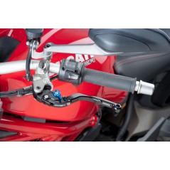 Clutch handle, black body extendible black