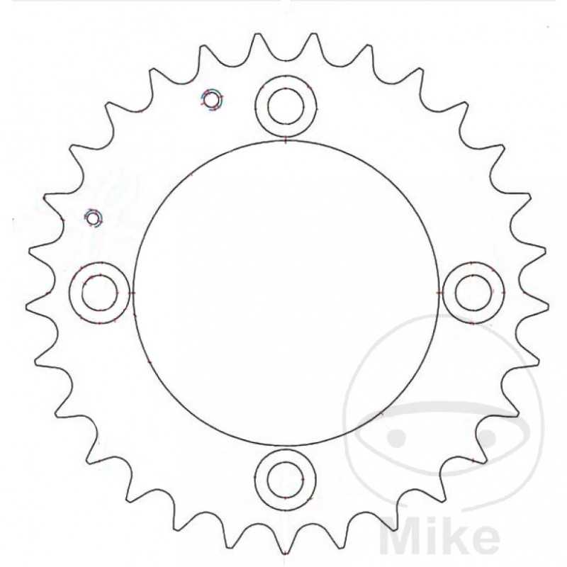 ESJOT Transmission plate crown 29ZT P-520 Ø90 MM Ø110 727.04.95
